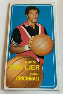 lot 71B image: Norm Van Lier RC 1970-71 Topps #97 Rookie Vintage Basketball Card
