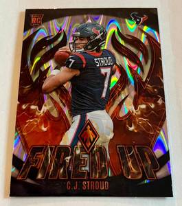 lot 8C image: CJ Stroud RC 2023 Phoenix Fired Up #FU-2 Rookie Football Card