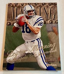 lot 49C image: Peyton Manning 1999 Fleer Metal Universe #77 Football Card