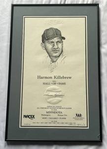 lot 3D image: Harmon Killebrew Signed Limited Edition 573 Nacex Collectors 12x20 Print, Framed and Matted, Minnesota Twins Baseball