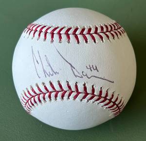 lot 46D image: Chili Davis Signed OMLB Rawlings Selig Baseball with Fan HQ COA