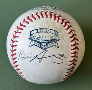 lot 58D image: Brian Dunsing Signed HHH Metrodonme 2009 OMLB Rawlings Selig Baseball - Minnesota Twins