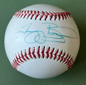 lot 66D image: Tagg Bozied Signed Baseball