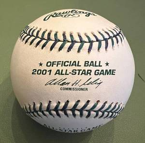 lot 106D image: 2001 MLB All-Star Game Rawlings Official Selig Ball Baseball