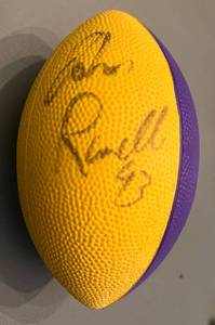lot 110D image: John Randle Signed Mini Foam Football - Minnesota Vikings