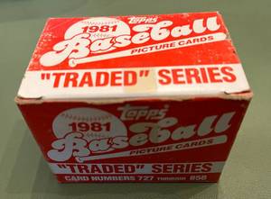 lot 114D image: 1981 Topps Traded Vintage Baseball Set
