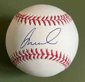 lot 19D image: Jose Miranda Signed OMLB Rawlings Manfred Baseball with Beckett COA - Minnesota Twins