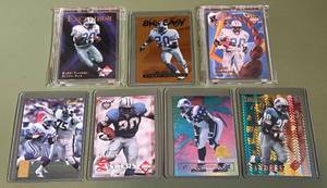 lot 44D image: Barry Sanders 7 Card Numbered and Insert Football Card Lot