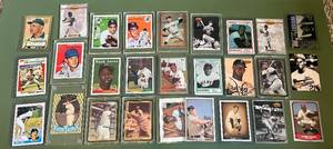 lot 37D image: Baseball Legends 27 Card Commemorative Lot - Mantle, Mays, Aaron, Robinson and More