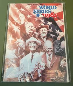 lot 47D image: 1984 MLB World Series Official Baseball Program Detroit Tigers vs. San Diego Padres