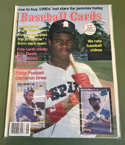 lot 51D image: Ken Griffey Jr. Rookie Year June 1989 Baseball Cards Magazine