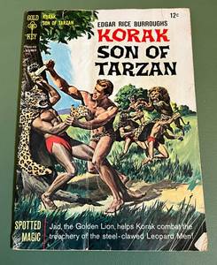 lot 53D image: Korak Son of Tarzan #15 Gold Key Pub 1966 Spotted Magic Comic Book