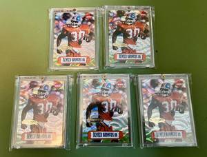lot 57D image: 5 Terrell Davis Numbered 500 1996 Collectors Edge Holofoil #66 Football Cards