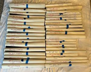 lot 178D image: (38) Minnesota Twins Baseball Posters - 1991 World Series Champions, Star Tribune, 1980 Schedule, 1987 Schedule, 1993 Schedule, 1997 Schedule, 1999 Schedule, 2002 Champs