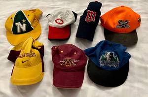 lot 97D image: (7) Minnesota Vintage  Retro Hats - Twins, Wild, Timberwolves, Gophers