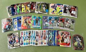 lot 90C image: (40) 2020 NFL Football Cards - Select, Donruss, Optic Rookie, Stars, Die Cuts, Stars, Rare, HOSs, Inserts, Clear Vision, and More