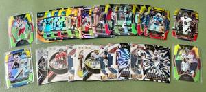 lot 92C image: (30) 2021 Select NFL Football All Rare Inserts and Die Cuts w Stars Allen, Jackson, Burrow, Brady, Kelce, and more