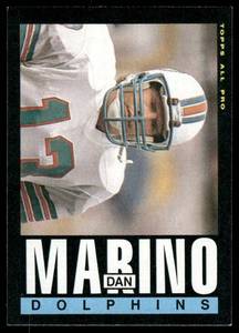lot 100C image: Dan Marino 2ns Year 195 Topps #314 Vintage Football Card