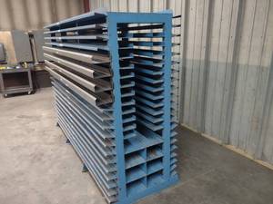 lot 103 image: Heavy Duty Press Brake Die Rack
