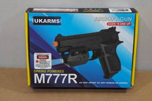 lot 53 image: UKArms M777R Spring Powered Airsoft Gun with Laser