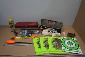 lot 89 image: Assorted Gun Cleaning Kits and Targets
