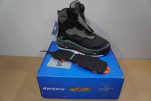 lot 117 image: Korkers Darkhorse Wading Boots with BOA System -Size 12