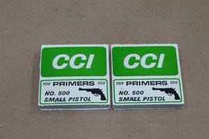 lot 138 image: 200 CCI 500 Small Pistol Primers