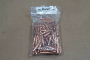lot 148 image: 100 Hornady .308 178 Gr BT HP Match Bullets