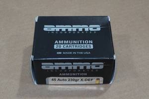 lot 164 image: 20 Ammo Inc 45 Auto 230 Gr X-DEF Ammo