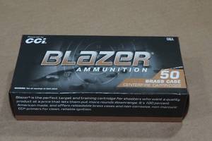 lot 168 image: 50 CCI Blazer 9mm Luger 124 Gr FMJ Ammo