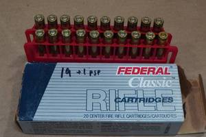 lot 174 image: 19 Federal Classic .223 Rem 50 Gr HP Ammo - Plus 1 PSP Round