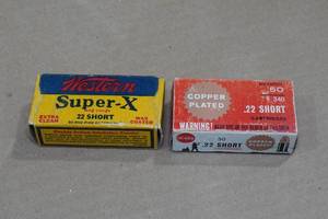 lot 181 image: 100 Vintage .22 Short Ammo