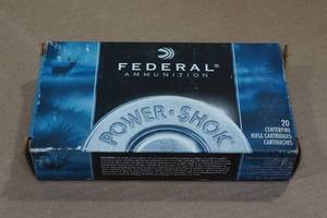 lot 188 image: 20 Federal Power-Shok .270 Win 130 Gr SP Ammo