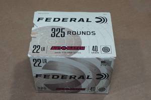 lot 193 image: 325 Federal Automatch .22 LR 40 Gr LRN Ammo