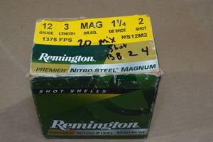 lot 196 image: 20 Mixed Shot 12 Gauge 3 Shotshells - BB, #2, #4