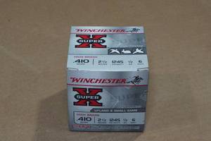 lot 214 image: 25 Winchester Super-X .410 Bore 2-12 6 Shot Shotshells