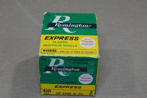lot 218 image: 25 Remington Express .410 Bore 3 7-12 Shot Shotshells