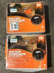 Lot of 2 TOTALPOND 14 in. LED Lighted Waterfall Spillway Customer Returns Review all pictures