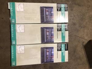 Lot of 3 Everbilt 5.25 H 5-Pair White Vinyl Shoe Rack Customer Return Review all pictures