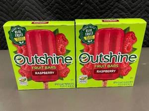 C - Outshine Raspberry Fruit Bars - 2 Boxes, 12 Bars Total