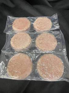 F - Set of 12 Frozen Walleye Burger Patties - Product of Canada