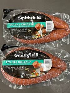 D - Smithfield Polska Kielbasa - 2 Packages, Hickory Smoked, 13 oz Each