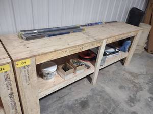 lot 139 image: Workbench with Contents, 96x24...