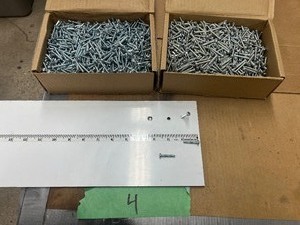 1700) M4 X 25MM(1) PHILLIPS PAN HEAD MS ZINC