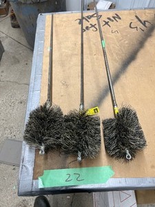 3) 5 FIBER FILL BOILER TUBE BRUSHES