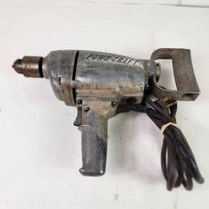 lot 37 image: Powr-Kraft 12 Electric Drill Model TPC-9272A Good Condition Tested Works