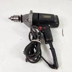 lot 42 image: SearsCraftsman 38 Hammer Drill Variable Speed Reversible Cord Damage Tested Works