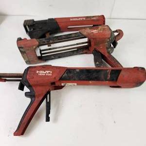 lot 74 image: Hilti Epoxy Dispensers 2 HDM 500 One MD 1000 Fair Condition