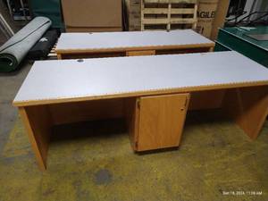 lot 2 image: (2) Lab TablesDesks