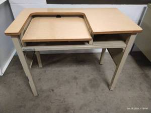 lot 27 image: Adjustable MetalWood Desk
